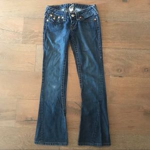 True Religion Low Rise Flare Jeans